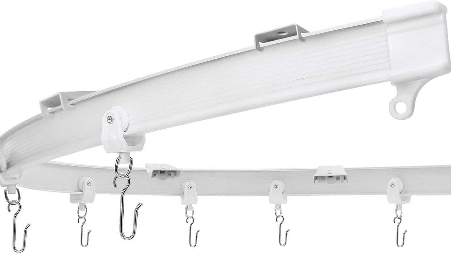 Strong & Flexible Ceiling Mount Curtain Track - 5m