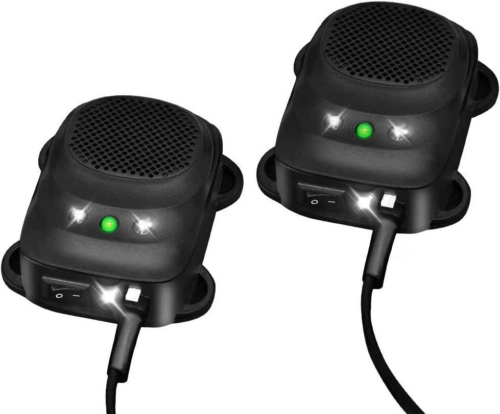 Loraffe 2-Pack 12V Ultrasonic Rodent Repeller - Drive Away Car Mice!