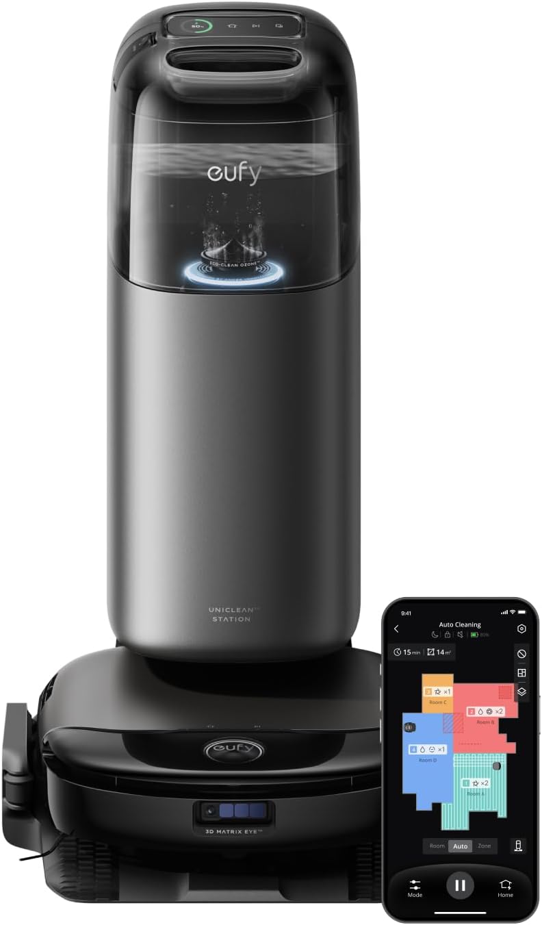 eufy Robot Vacuum Omni S1 Pro with HydroJet Roller Mop System