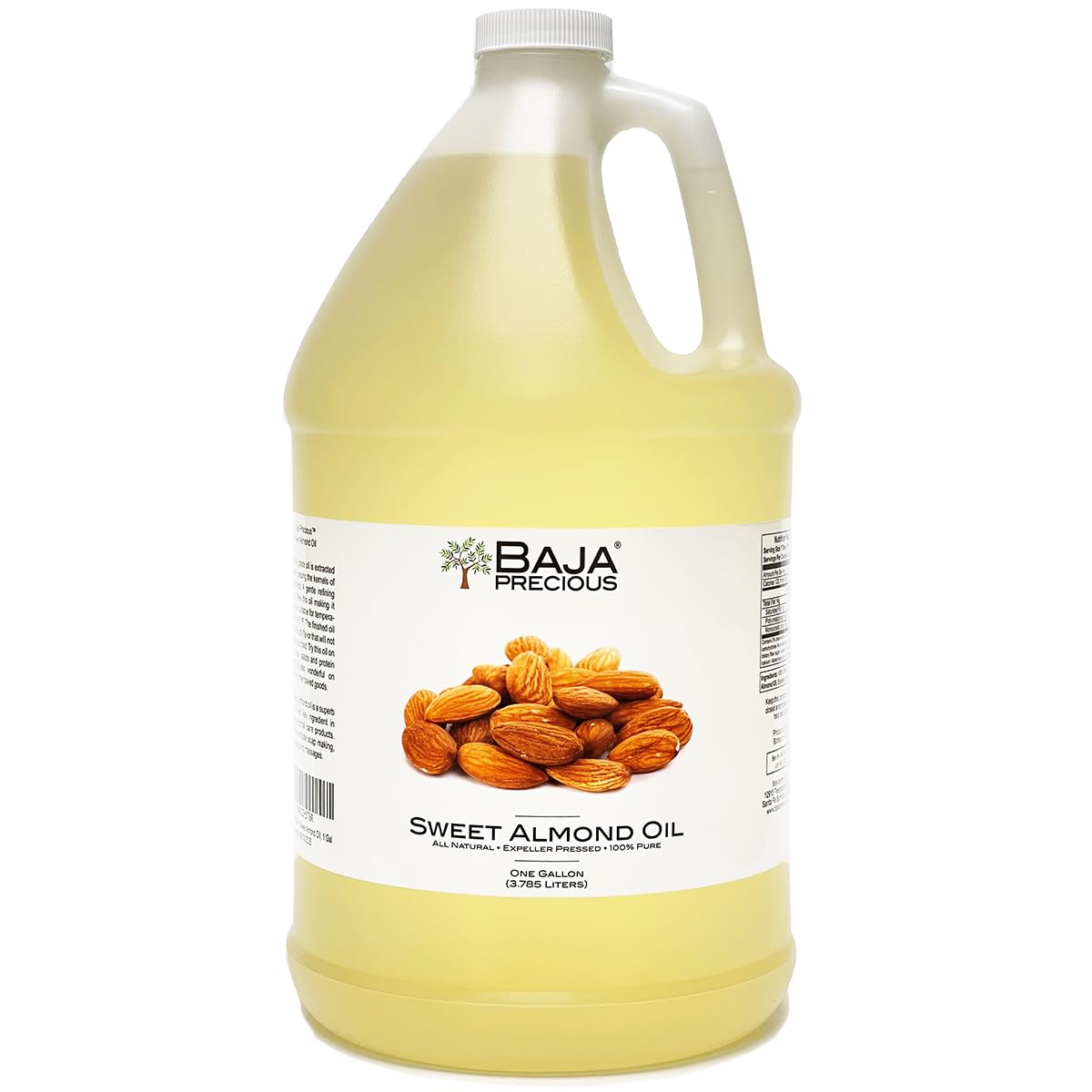 100% Pure Sweet Almond Oil - Perfect for Cooking and Skin Care