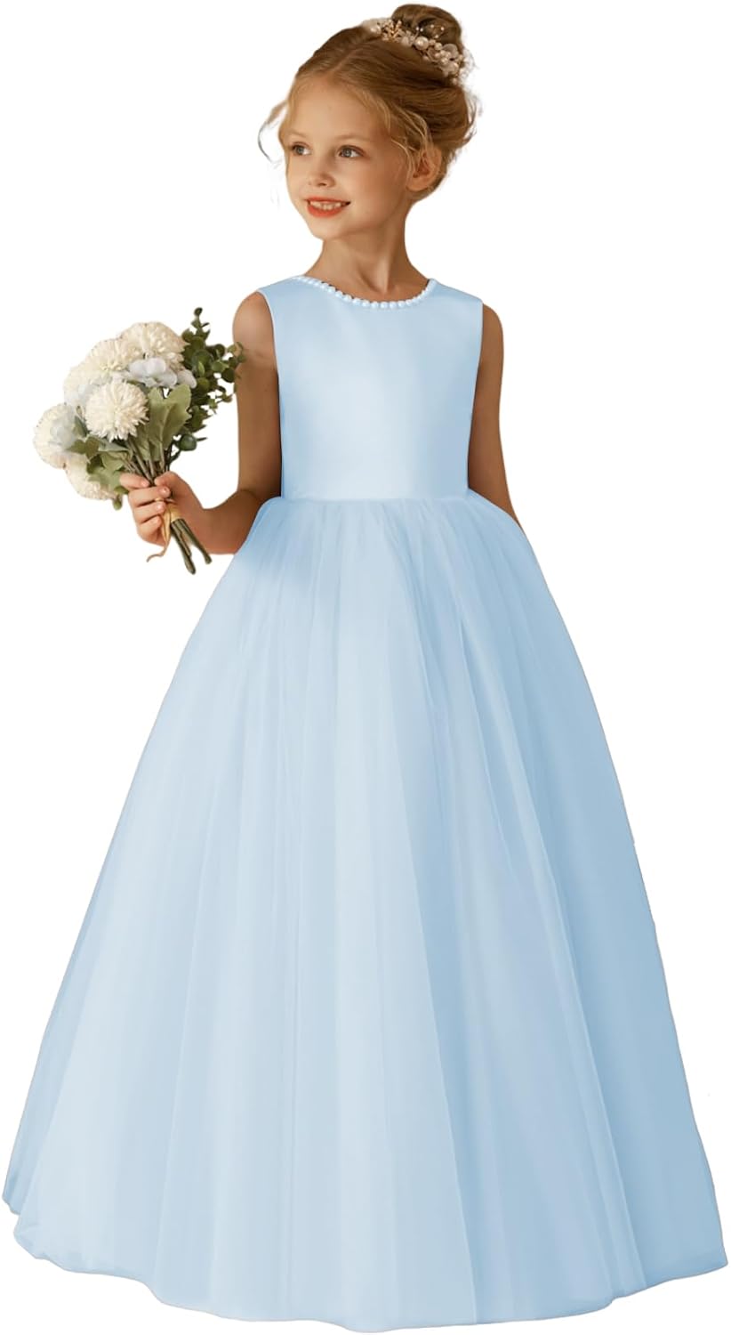 Elegant O-Neck Flower Girl Dress for Weddings and Special Events