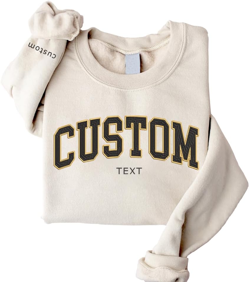Custom Embroidered Sweatshirt - Design Your Own!