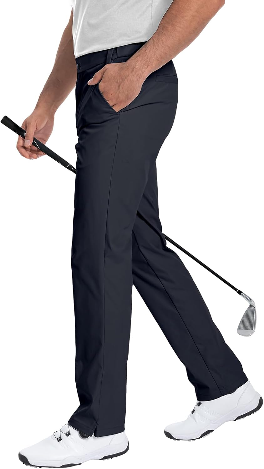 Moosehill Men's Golf Pants Classic Fit Quick Dry Lightweight Trousers