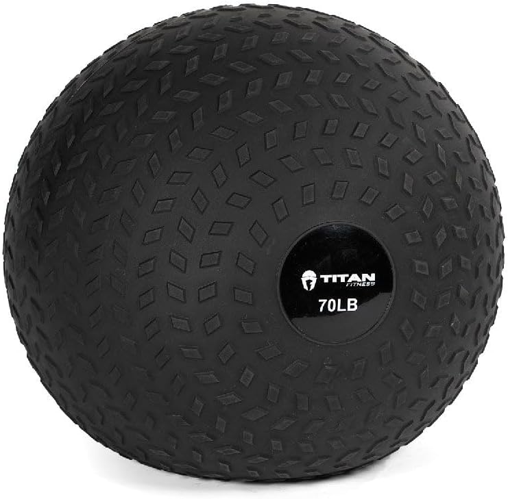 Titan Fitness Rubber Tread Slam Ball for Ultimate Workouts