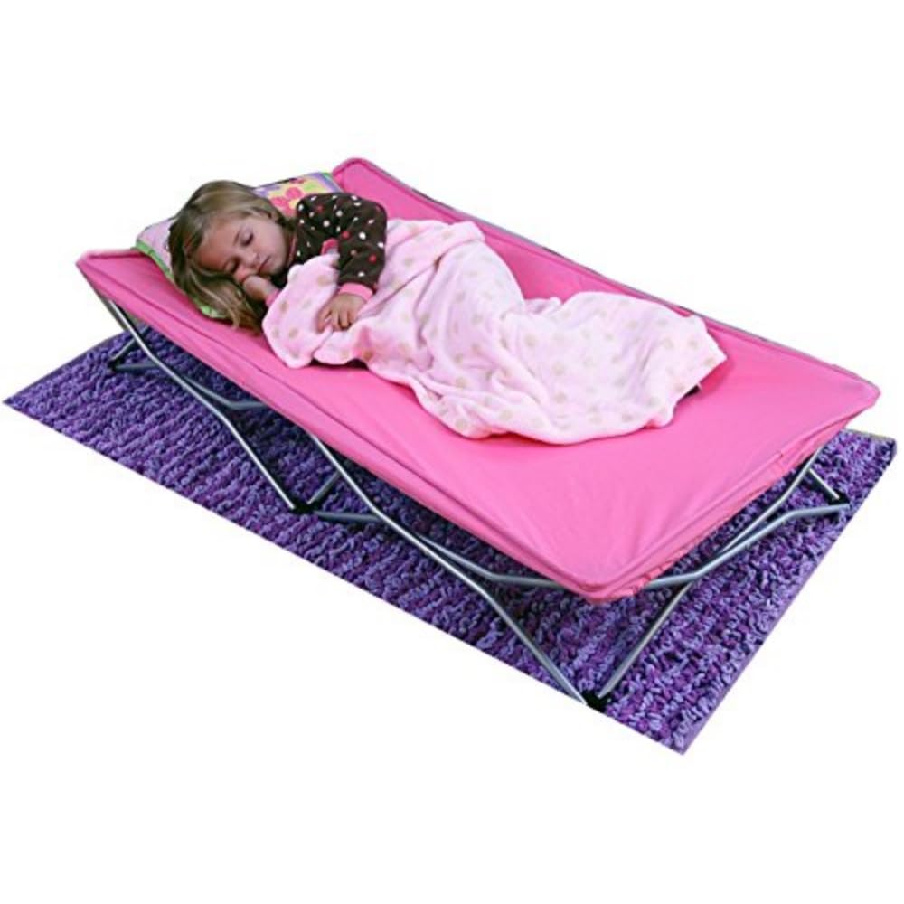 Regalo Pink Toddler Bed for Travel & Home