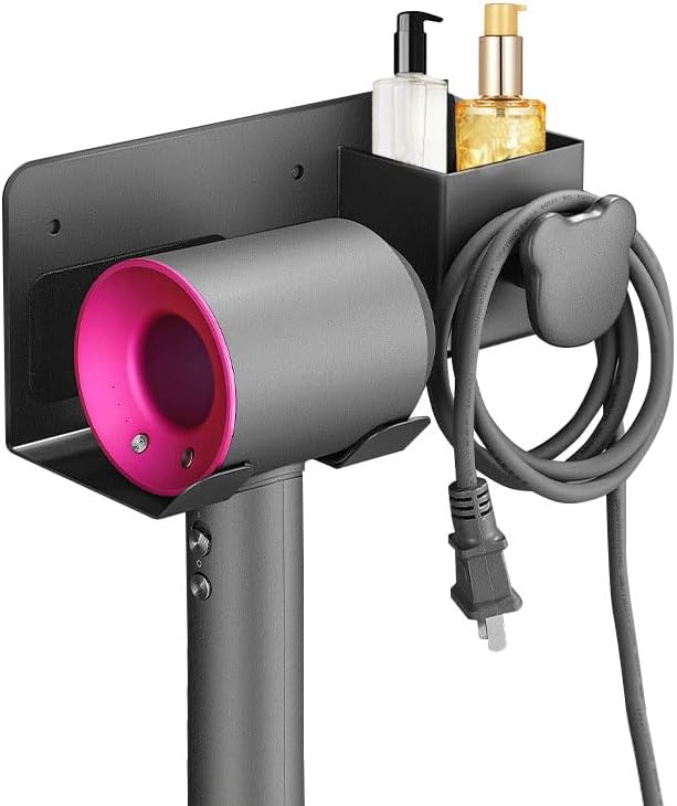 Stainless Steel Wall Mount Hair Dryer Holder - Organize with Ease!