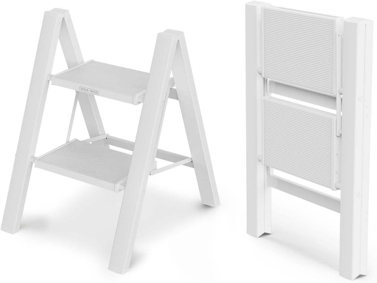 WOA WOA Step Ladder - Lightweight Aluminum Foldable Stool