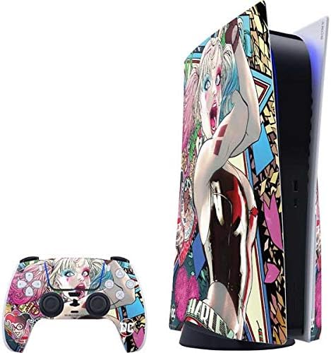 Skinit Decal Gaming Skin for PS5 Bundle - Harley Quinn Design