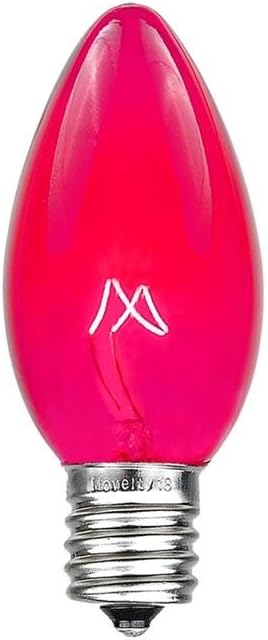 C7 Outdoor Christmas Replacement Bulbs - 500 Pink Bulbs