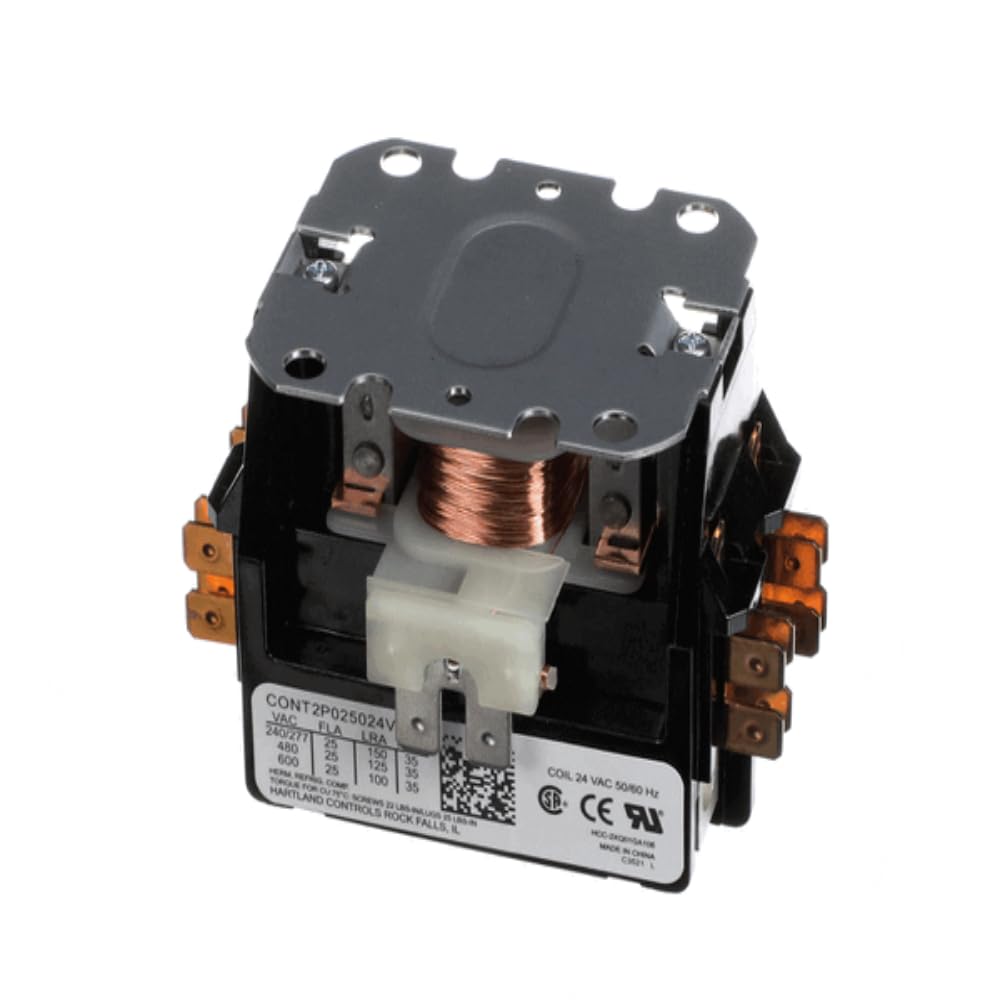Efficient Goodman 25AMP 2-Pole 24V Contactor