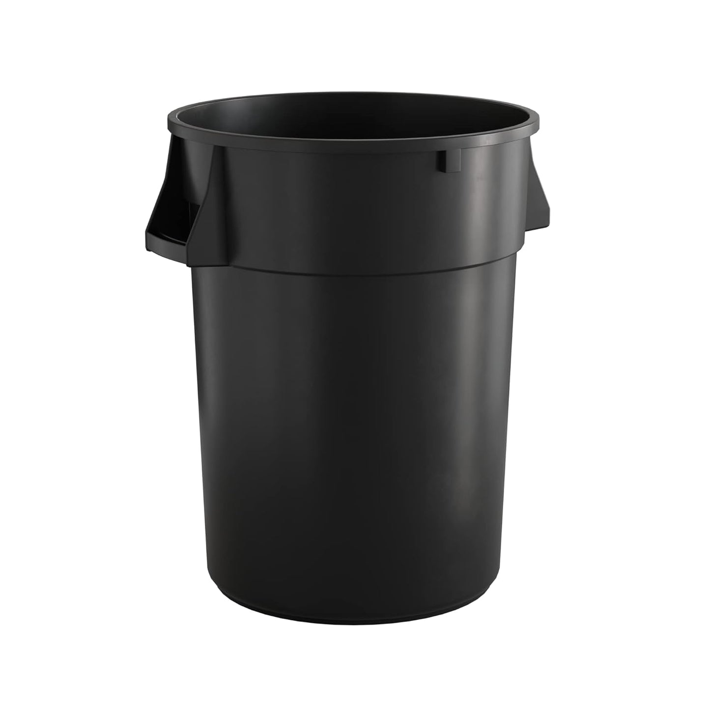 44 Gallon Black Round Commercial Trash Can for Heavy-Duty Use