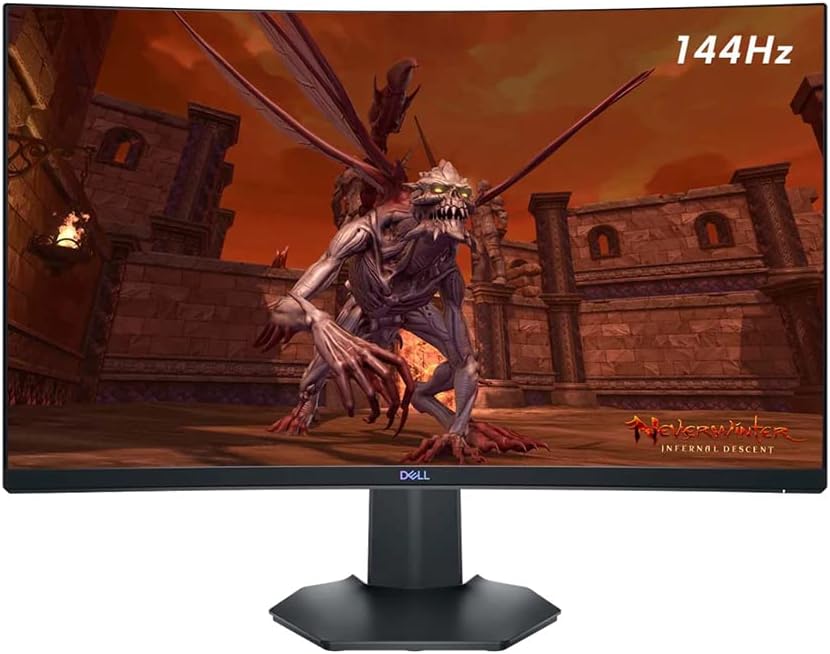 Dell 27 Curved Gaming Monitor - Immersive 144Hz Refresh Rate