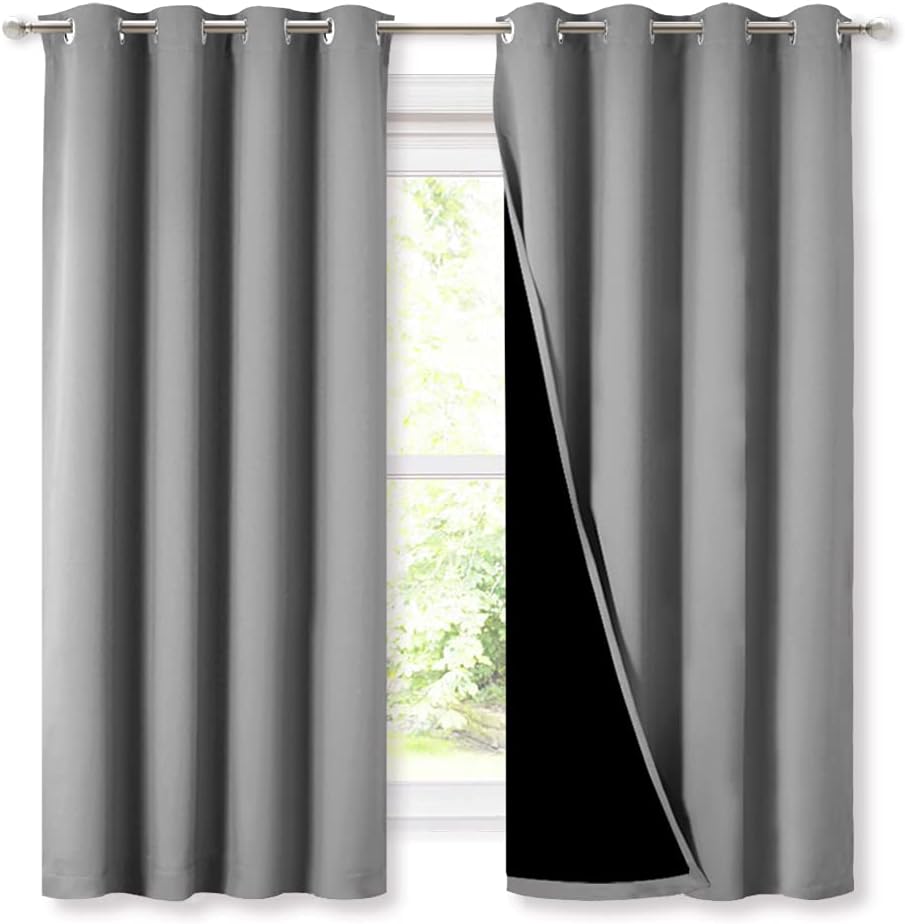 NICETOWN 100% Blackout Curtains for Energy Efficiency and Style