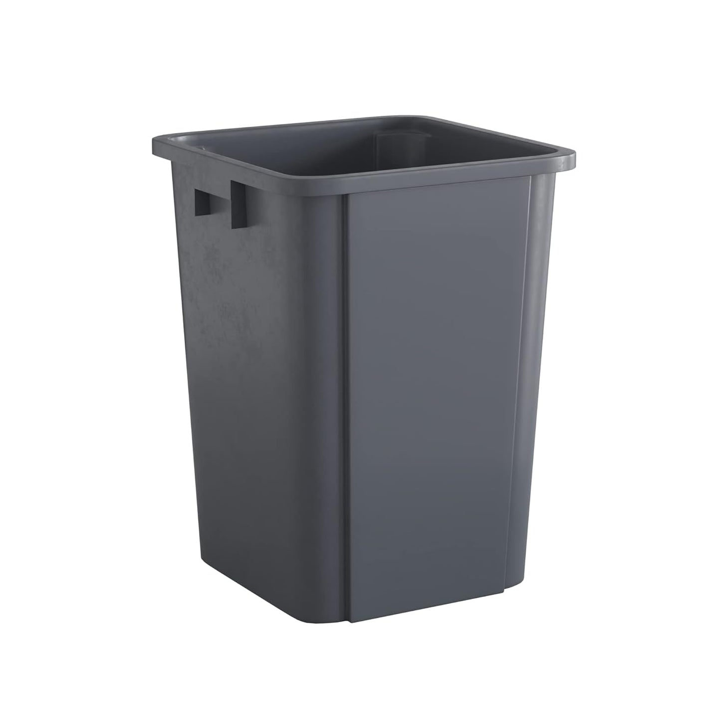 19 Gallon Grey Square Commercial Trash Can for Efficient Waste