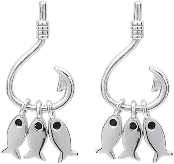925 Sterling Silver Fish Hook Earrings - Cute, Hypoallergenic Drops!