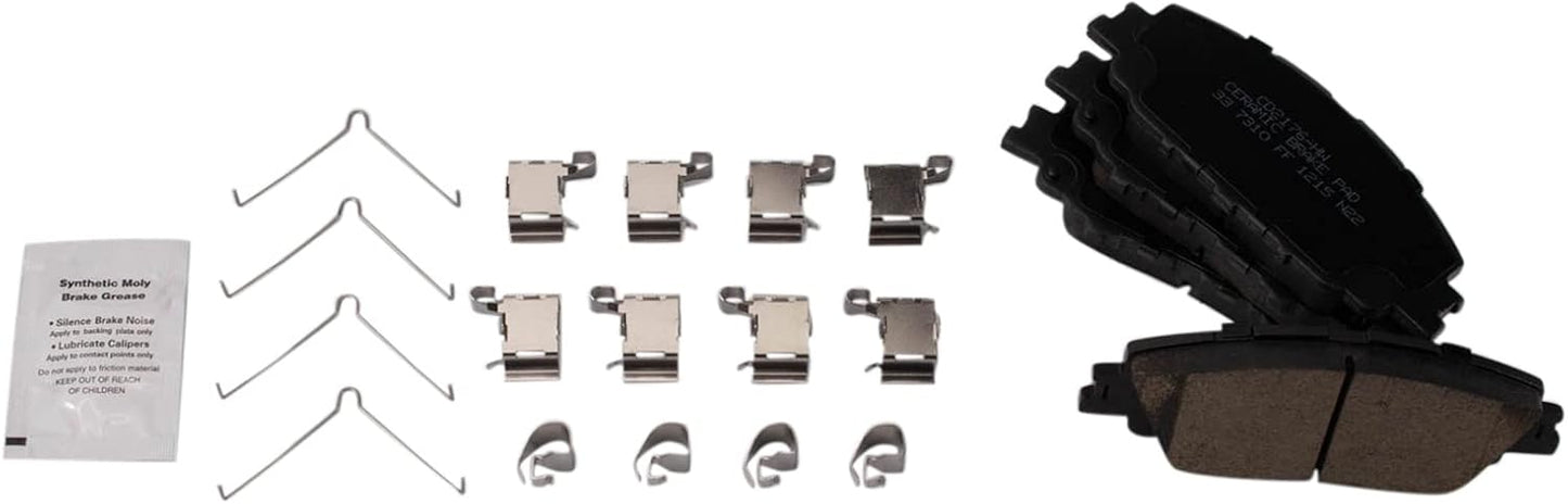 TRQ Front Brake Pads Ceramic for 2019-2024 Toyota Corolla
