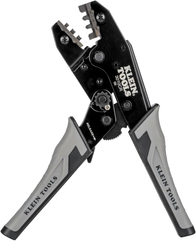 Klein Tools 3010CR MC4 Solar Ratcheting Crimper for Wire