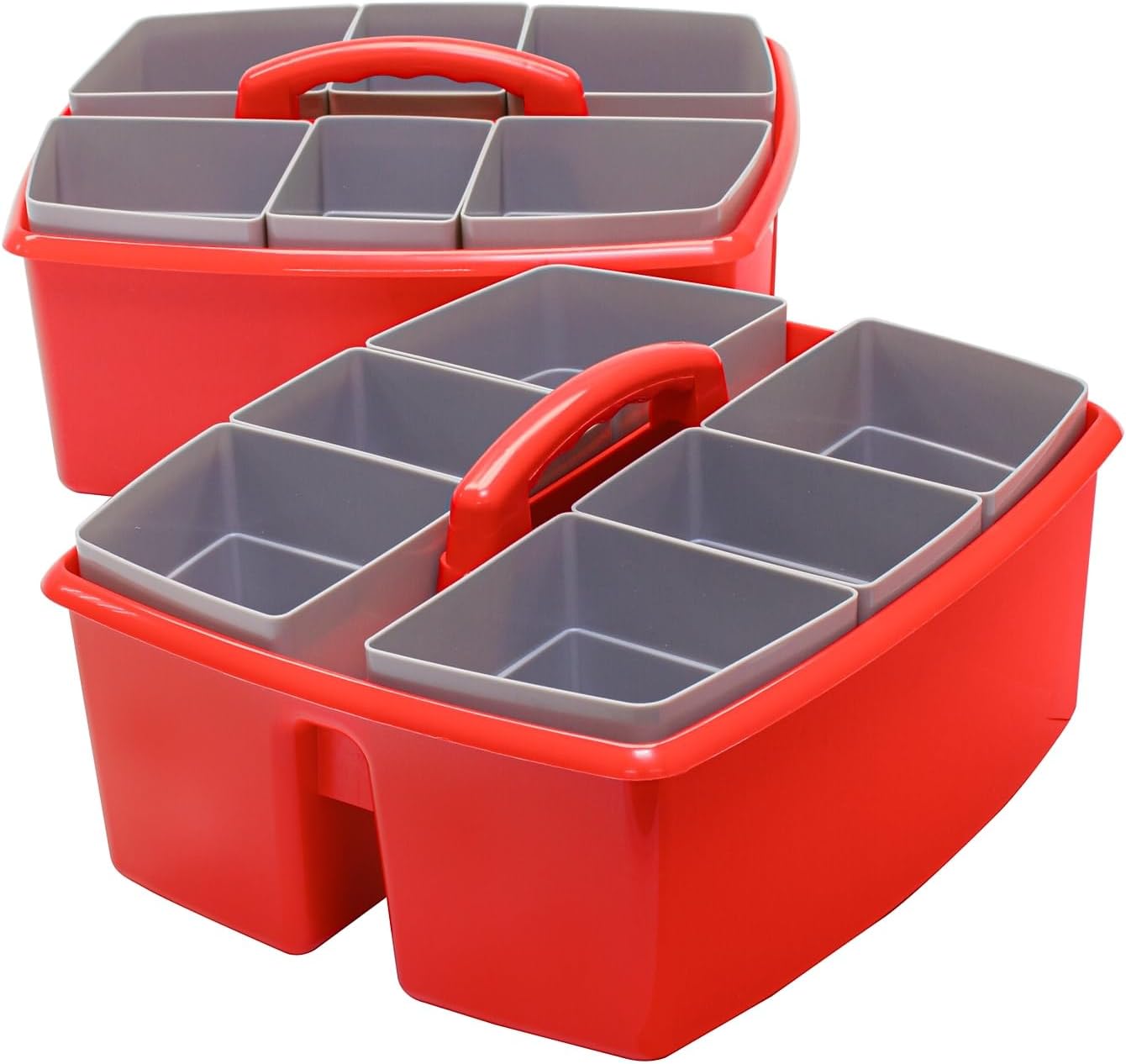 Storex Large Classroom Caddy with Cups for Easy Organization