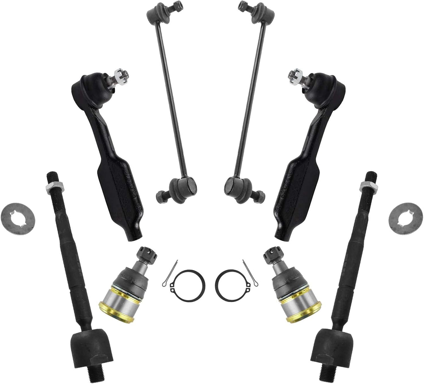 TRQ Front Steering & Suspension Kit for 2005-2009 Honda Odyssey
