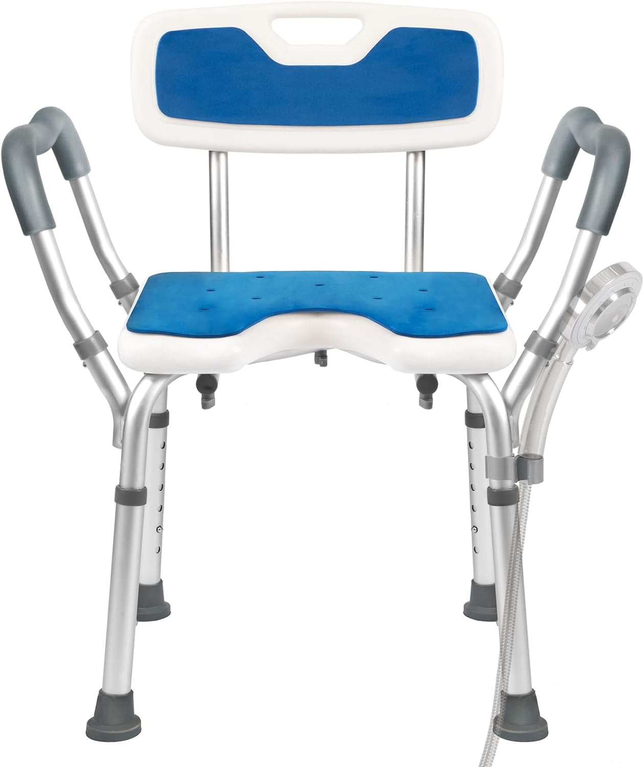 Bariatric Shower Chair with Cold-Proof Pads - 500lbs Capacity