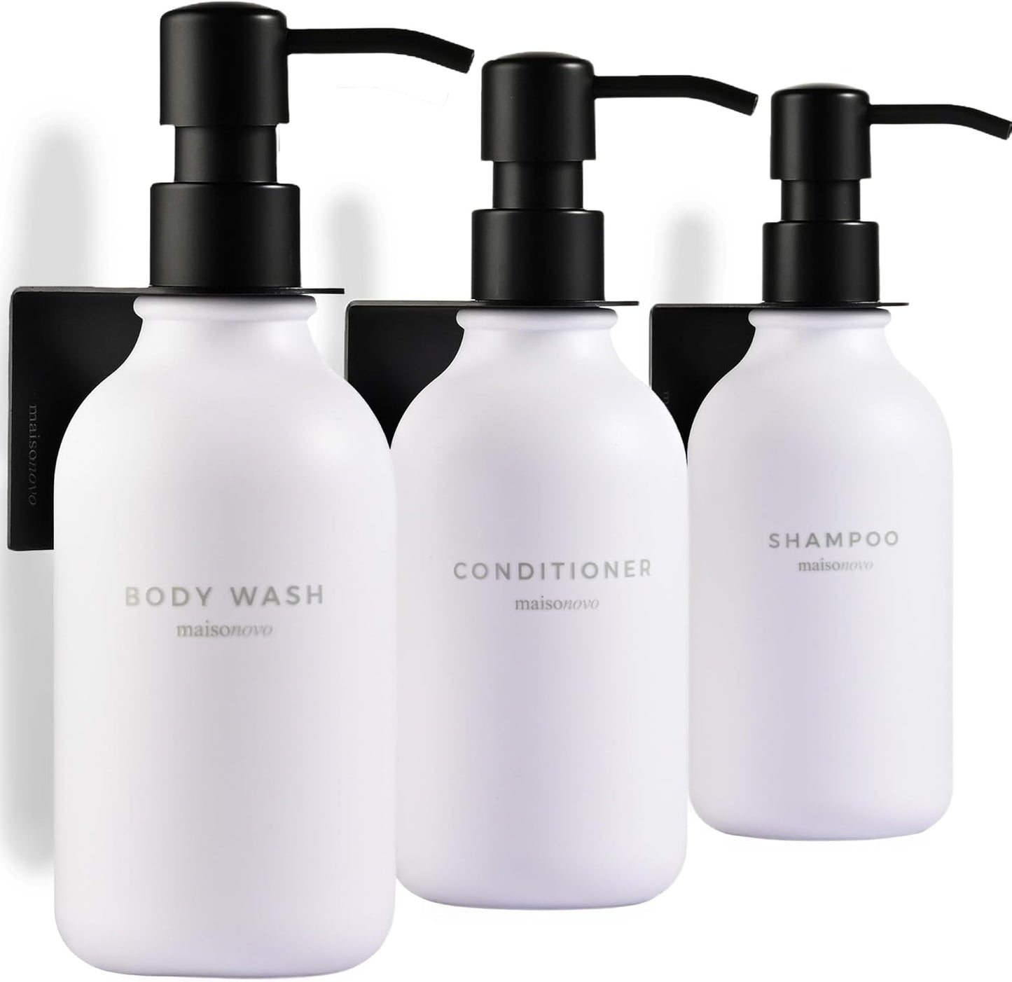 MaisoNovo Shampoo and Conditioner Dispenser Set - Wall Mounted