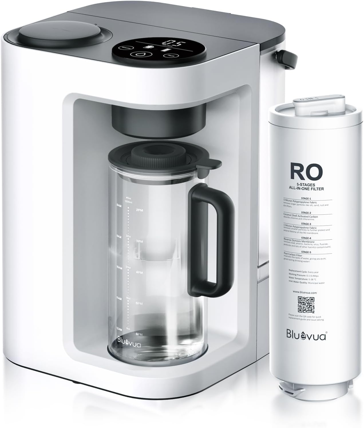 Bluevua RO100ROPOT-LITE Countertop Reverse Osmosis Water Filter