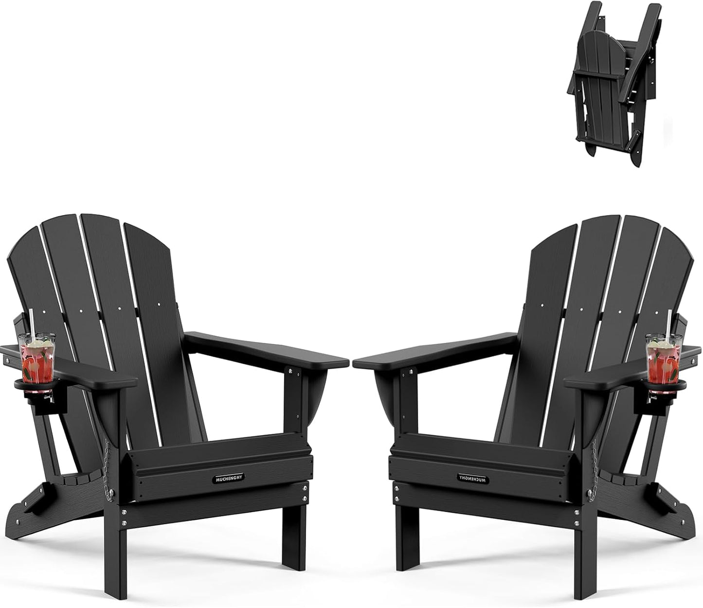 MUCHENGHY Folding Adirondack Chairs for Outdoor Relaxation