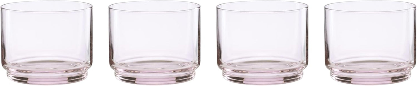 Lenox Tuscany Classics Stackable Short Glasses Set of 4 Blush