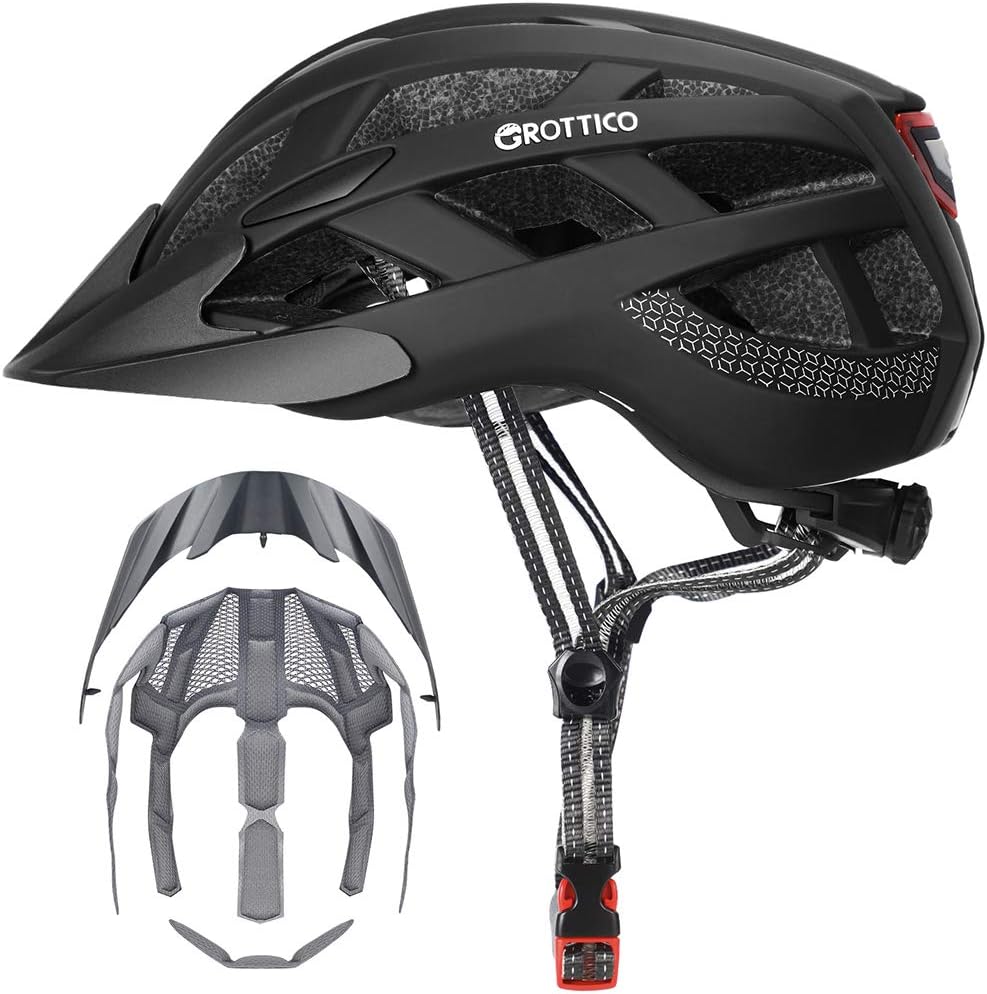 Adult Bike Helmet with Light - Safe & Stylish for All Riders