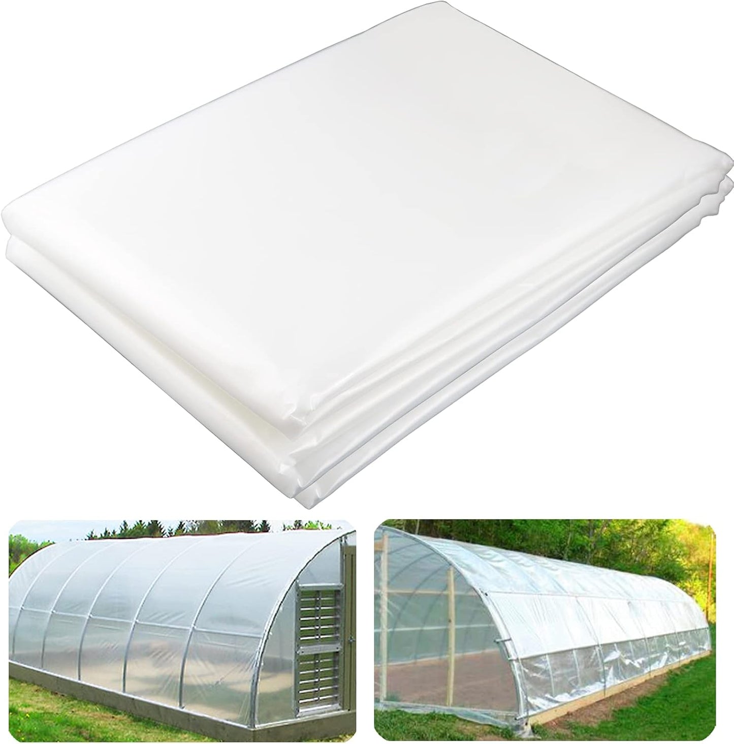 Yowlieu 20ft x 28ft Clear Greenhouse Plastic Sheeting for Plants