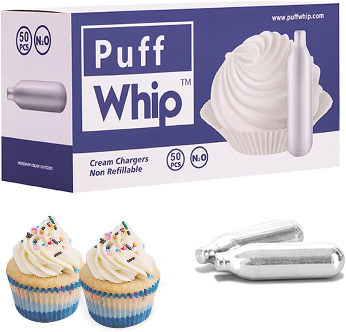 Timiwhip Whipped Cream 50Pack - Easy Dispensing!