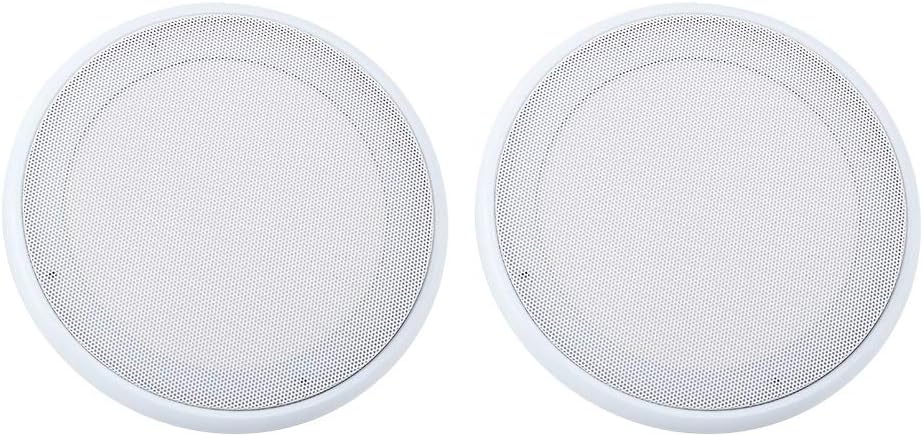 Universal White Speaker Grilles - Anti-Collision Mesh