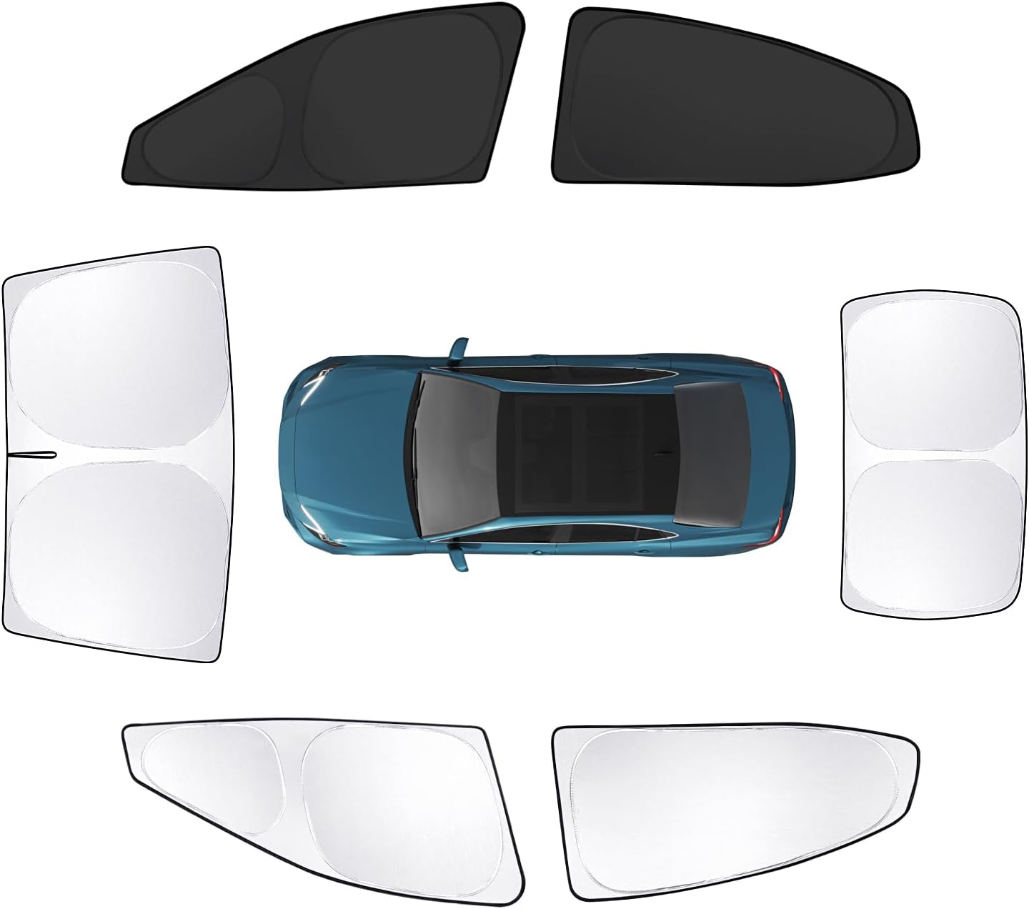 8pcs Car Window Shades for Toyota Camry 2025 2026 Accessories