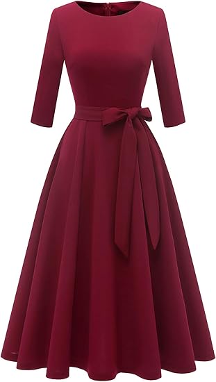 DRESSTELLS Vintage Cocktail Dress for Women, 1950s Style