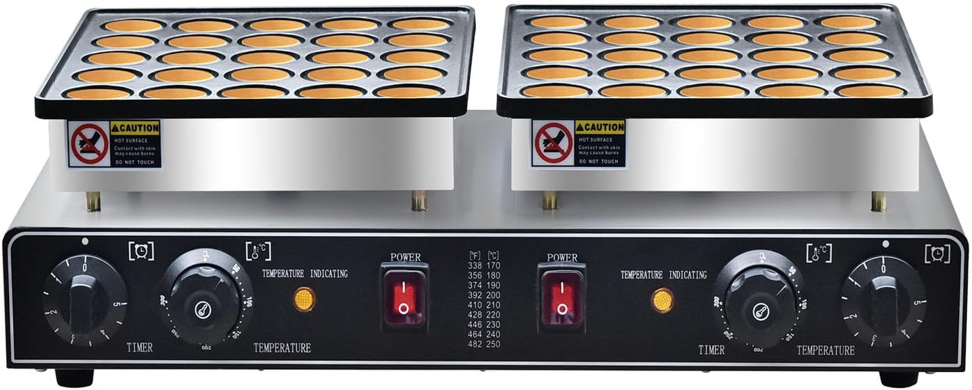 50PCS Nonstick Mini Pancake Maker for Home and Restaurant