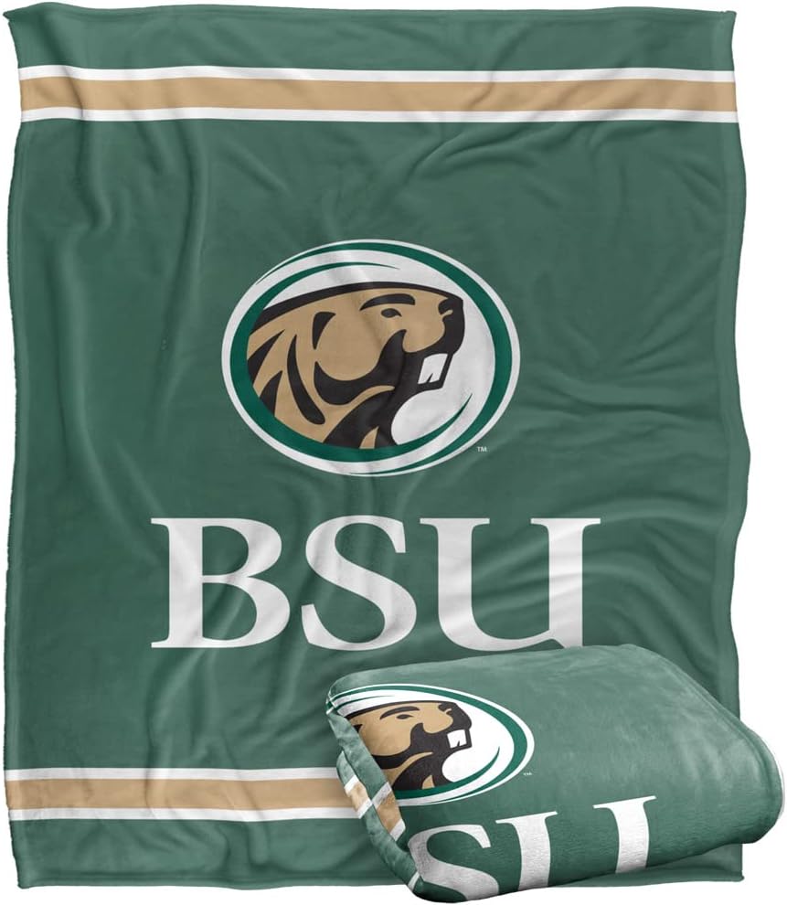 BEMIDJI STATE UNIVERSITY Primary Logo Silky Touch Throw Blanket