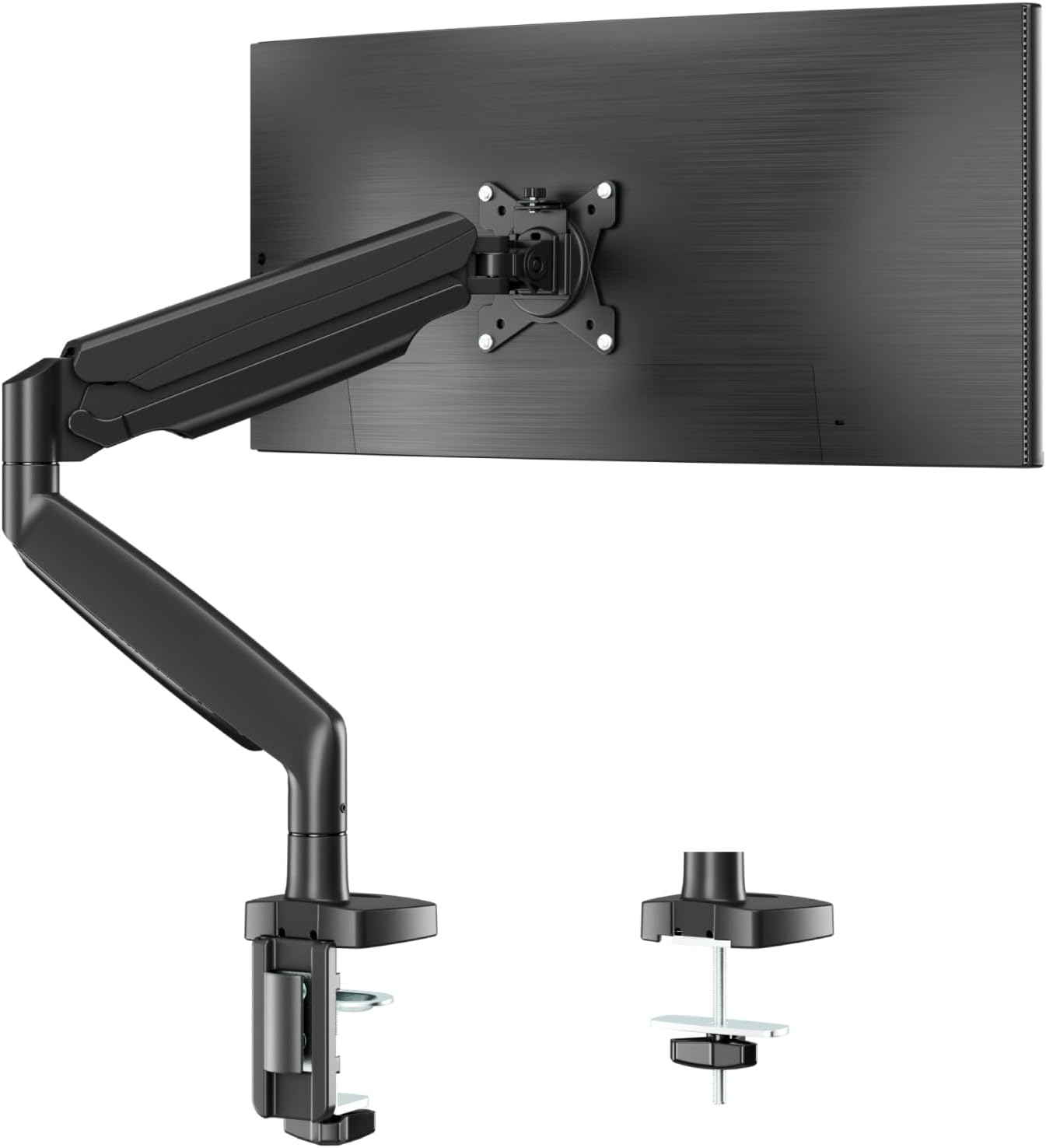 Single Monitor Desk Mount for 13-35 inch Screens - Adjustable Arm