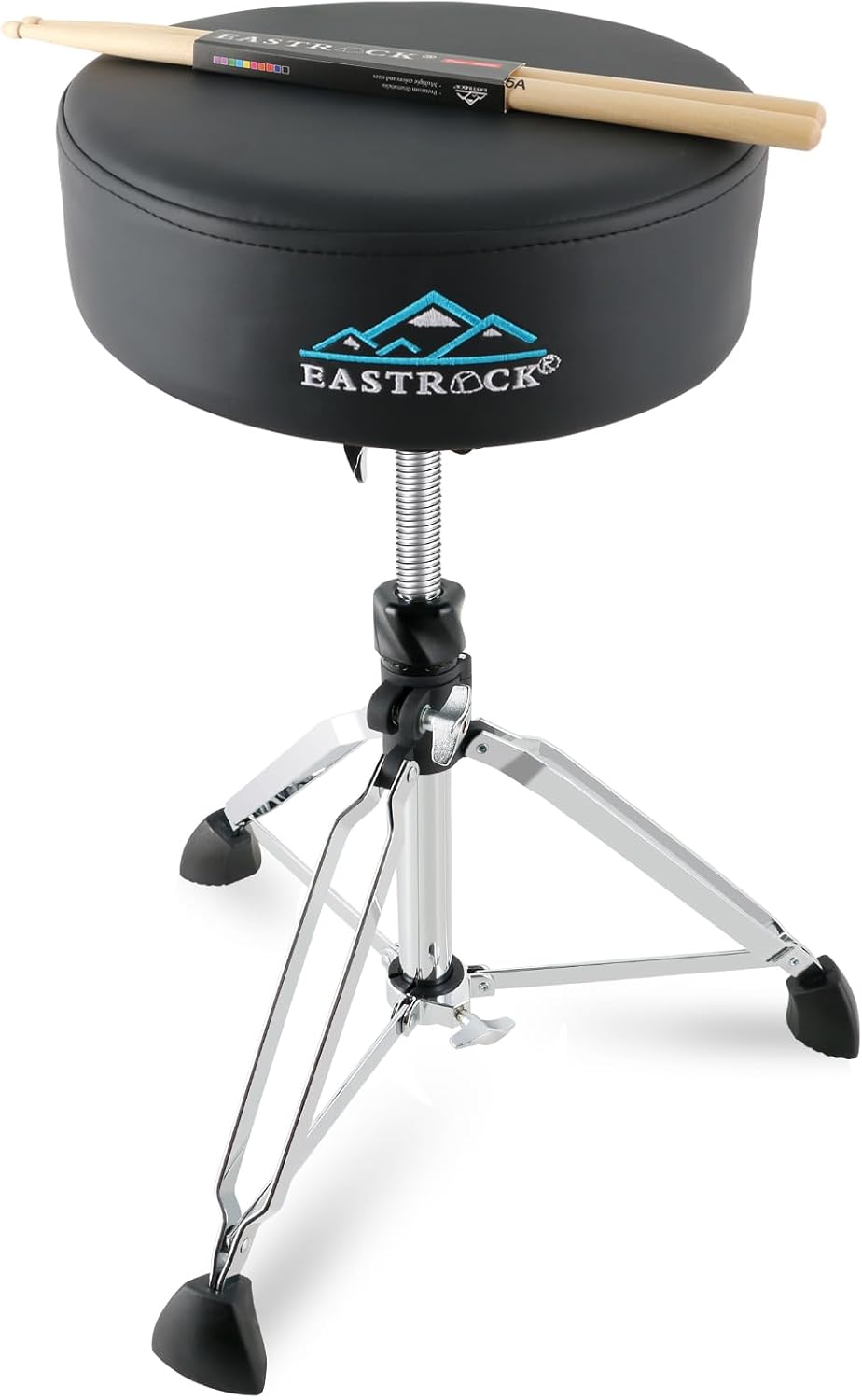 EASTROCK Drum Throne Wide Padded Drum Stool for Drummers