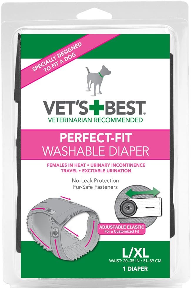 Vet's Best Washable Dog Diaper: Perfect Fit for Females!