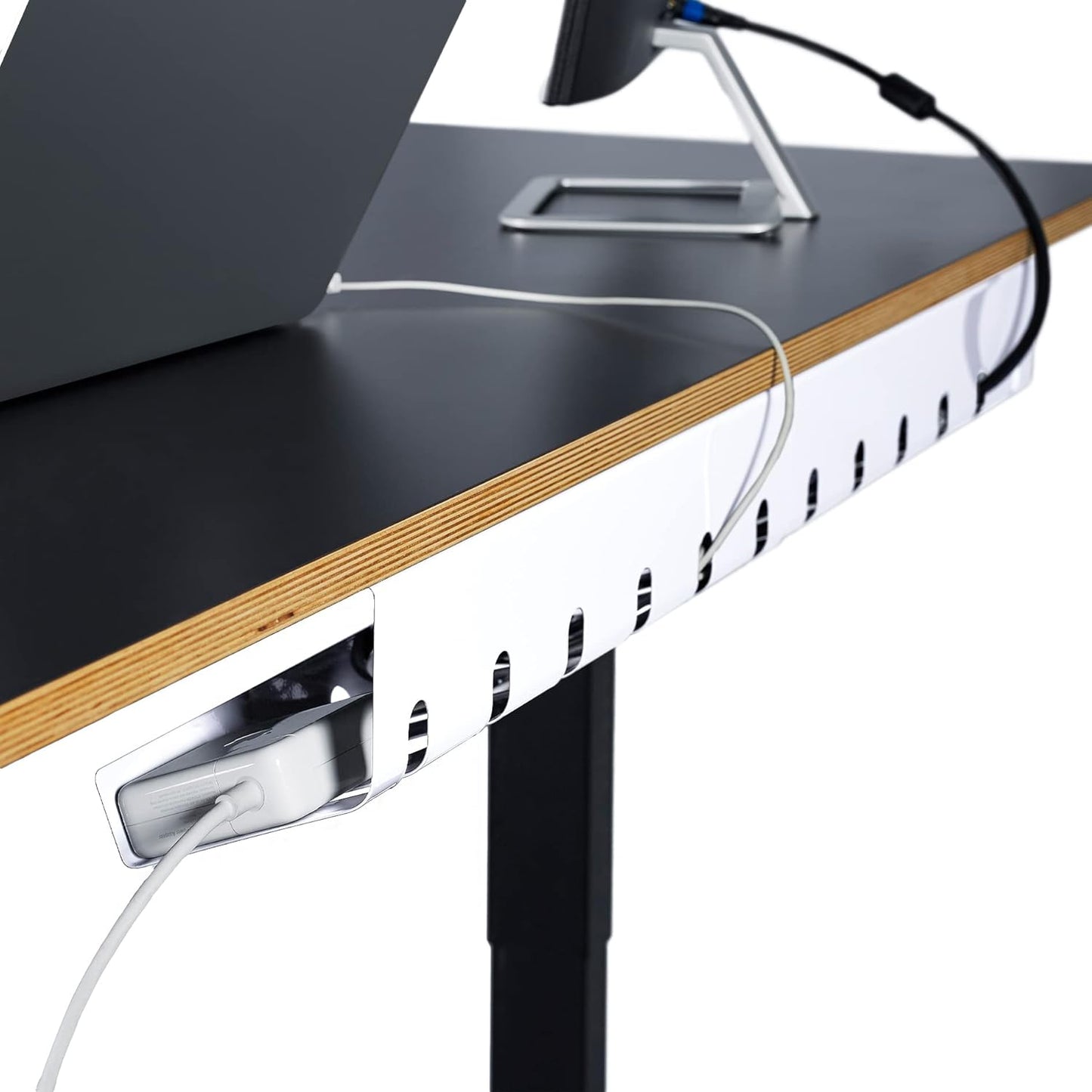 PAMO Under Desk Cable Management Set - 3 Holders + 10 Ties