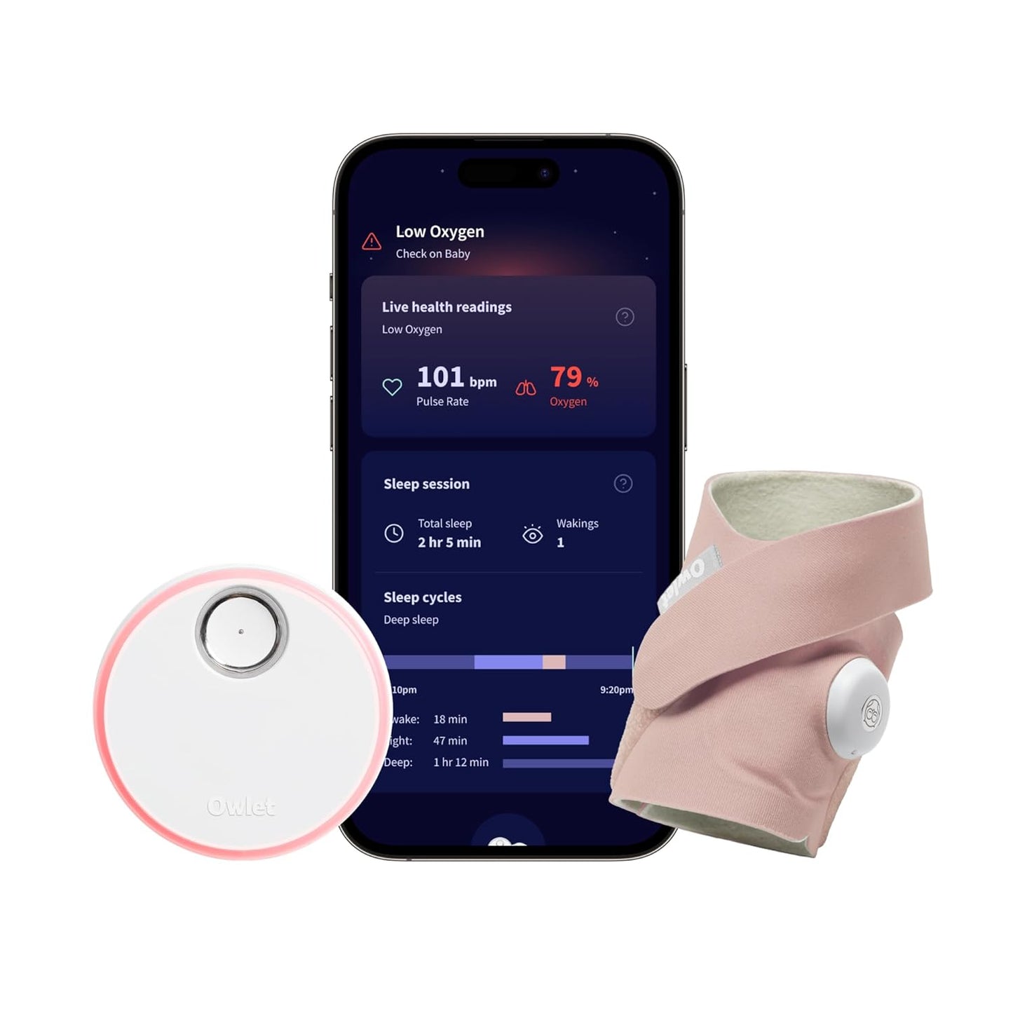 Owlet Dream Sock - Smart Baby Monitor - Monitor Pulse & Oxygen