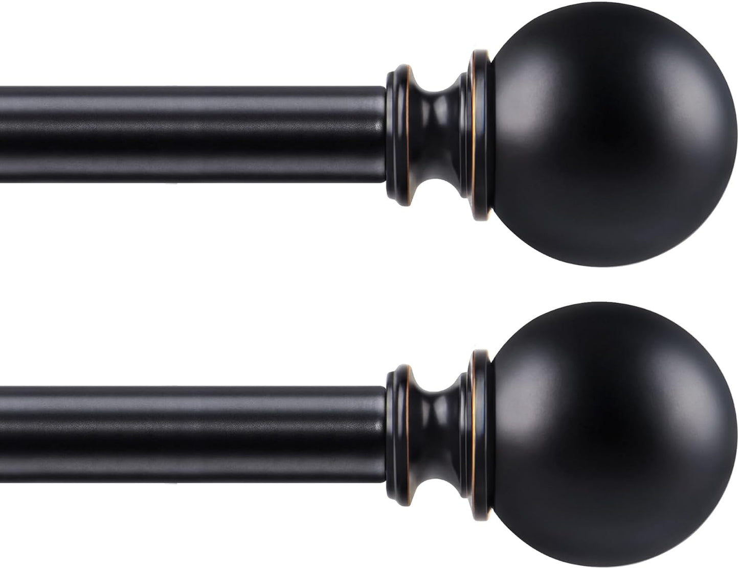 KAMANINA Adjustable Curtain Rods for Windows 48 to 84 Inch