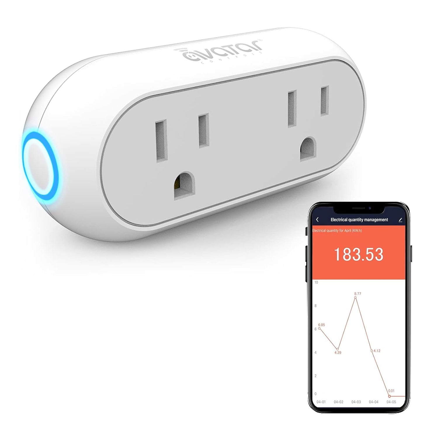Avatar Controls Energy Monitoring Smart Plugs