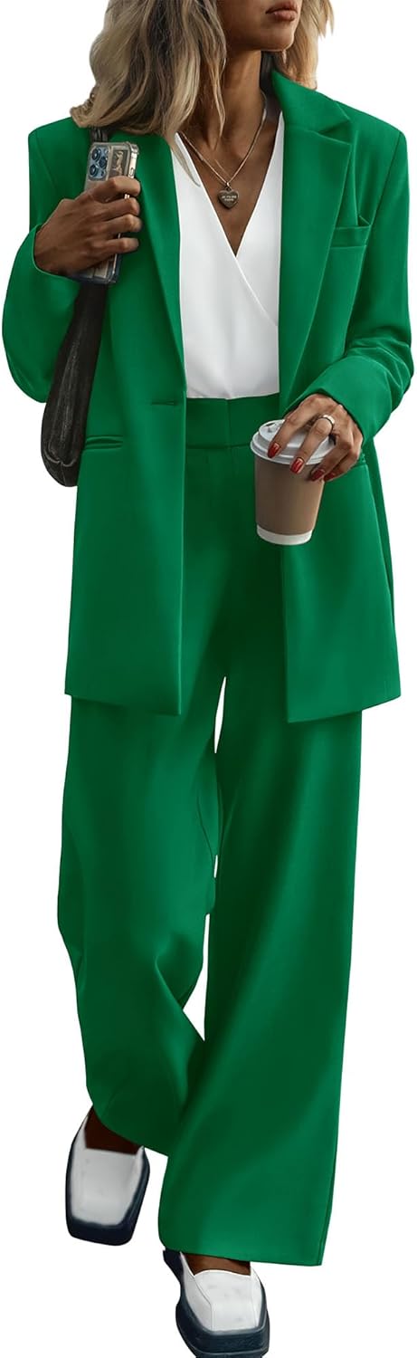 KIRUNDO Women Suits 2 Piece Set for Business Casual Elegance
