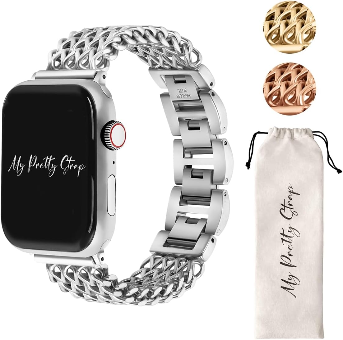 Premium Stainless Steel Apple Watch Band for All Series 1-11