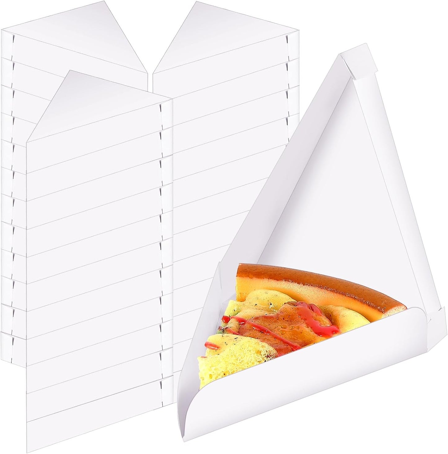 Triangle Pizza Box Disposable Mini Pizza Slice Box 100 Pcs