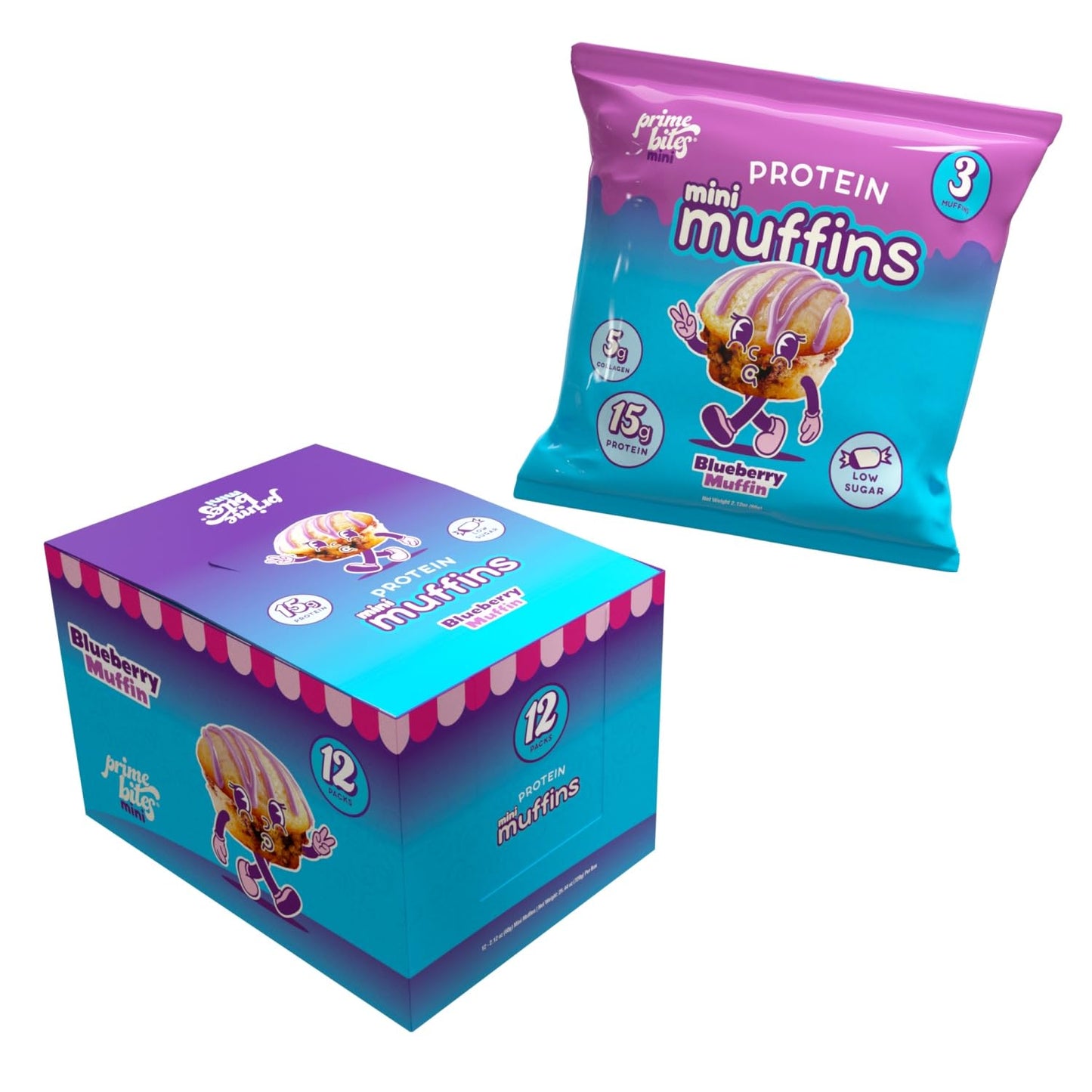 Prime Bites Minis Protein Muffins - Delicious Low Sugar Snack