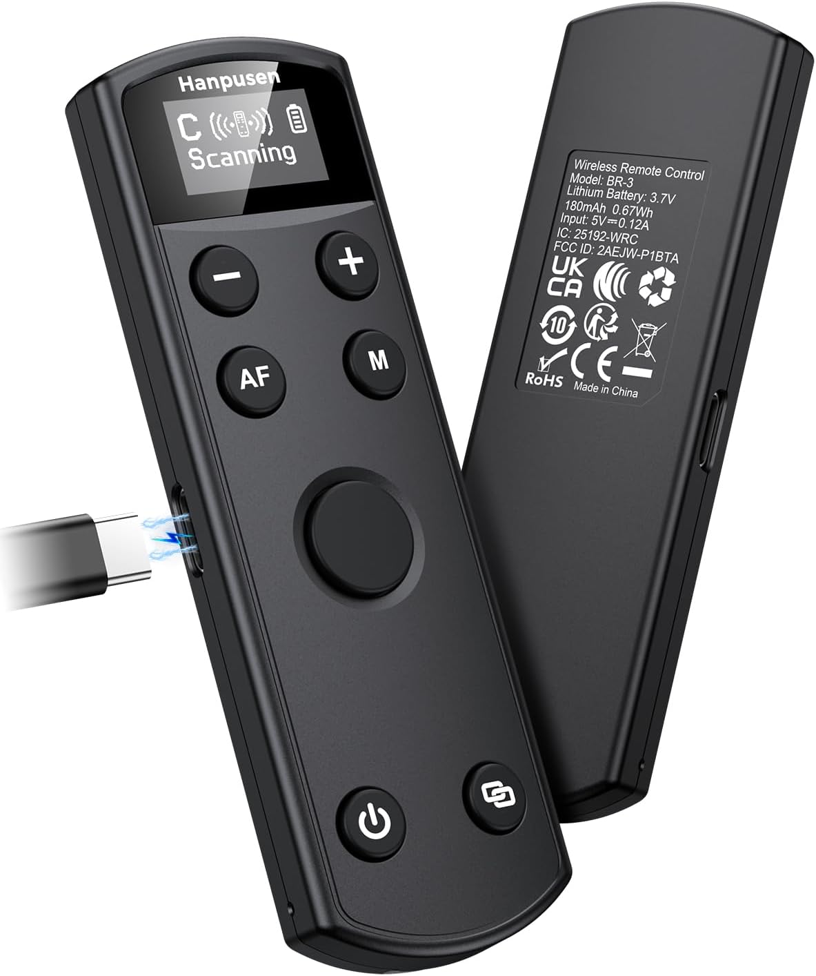 Hanpusen Rechargeable Camera Remote Control for Canon R8 R6 R5 R3