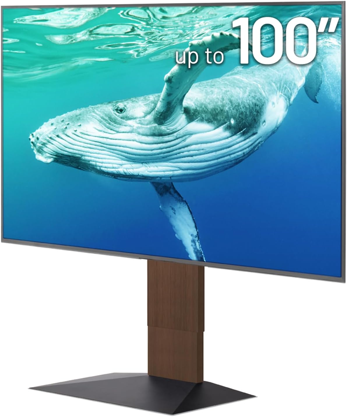 Sleek Wall V4 TV Stand | 50-100 Inch | Walnut | Space Saving