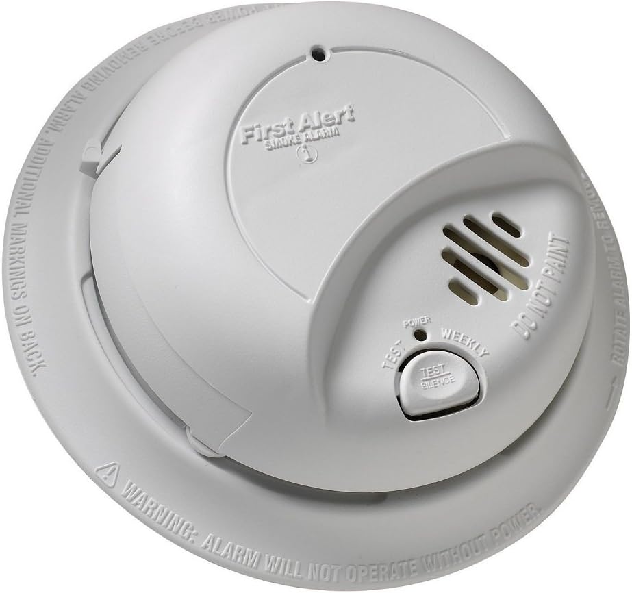 First Alert BRK 9120B Hardwired Smoke Alarm with Backup Power
